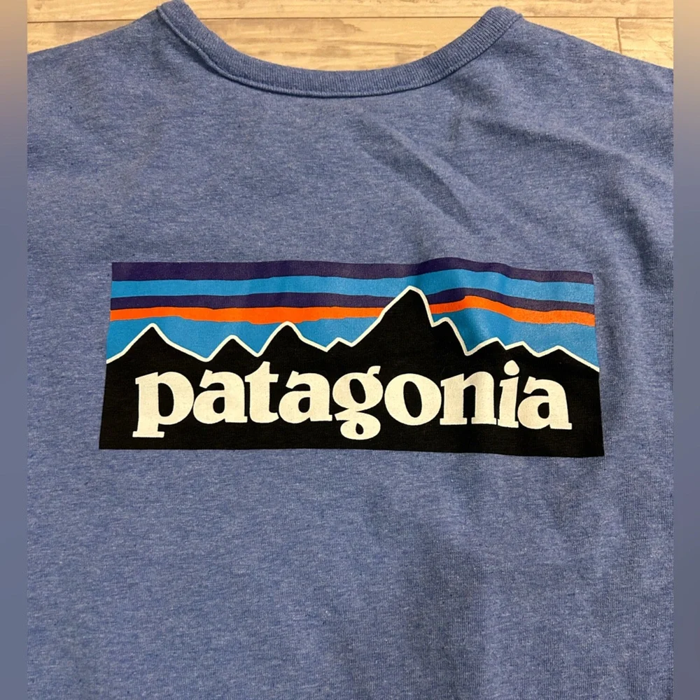 Patagonia Heather Blue Crew Neck Shirt - Picture 7 of 7